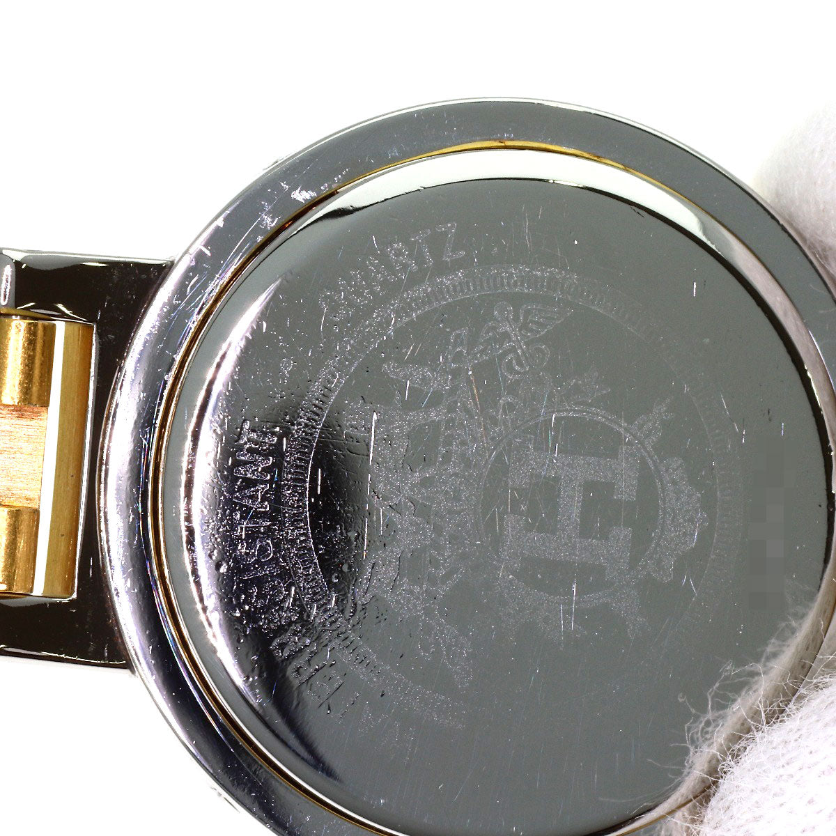 HERMES Clipper Watches Stainless Steel/SSxGP Ladies