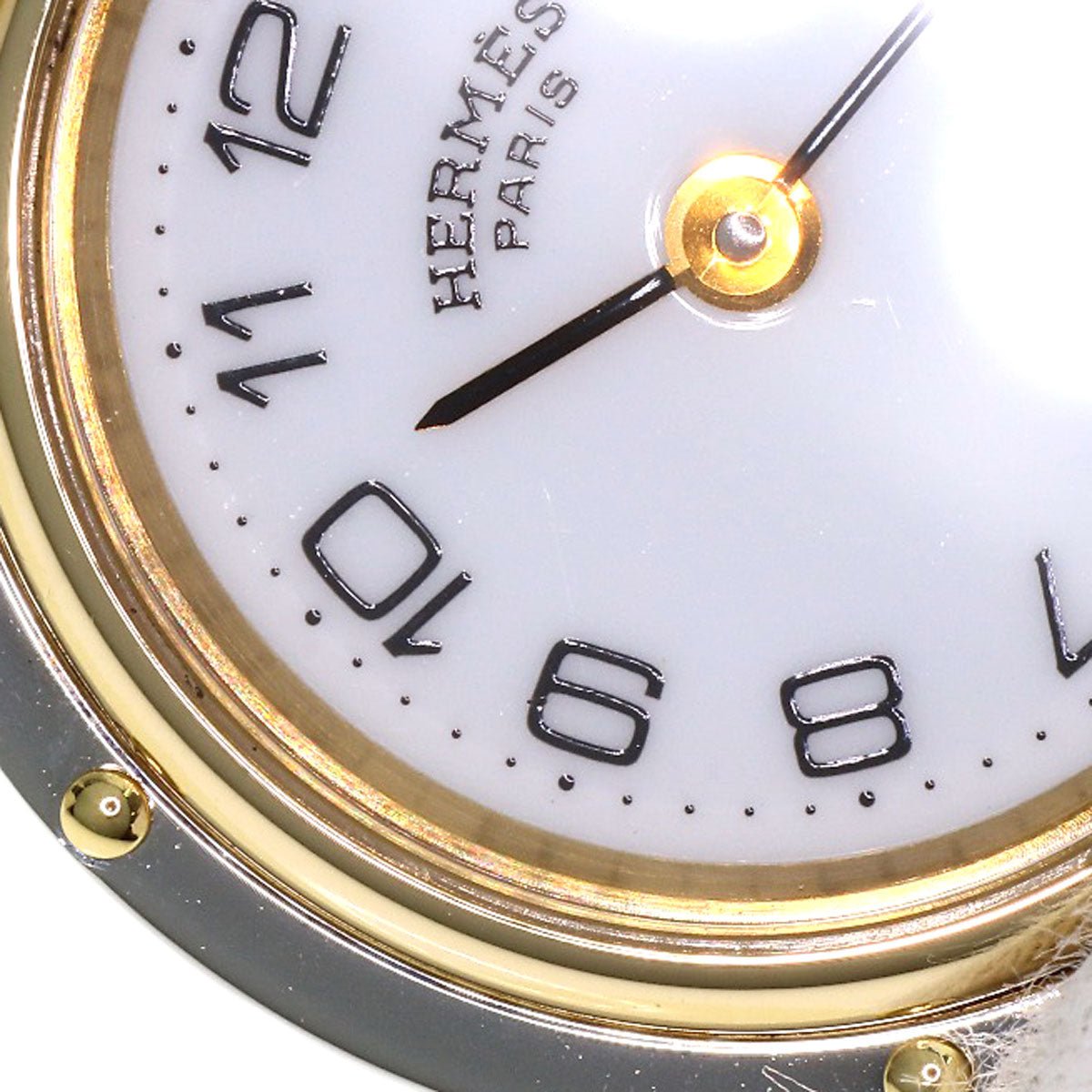 HERMES Clipper Watches Stainless Steel/SSxGP Ladies