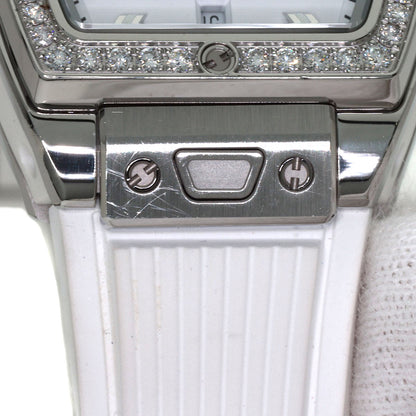 HUBLOT Spirit of Big Bang Steel White Diamond Watches 682.SE.2010.RW.1204 Stainless Steel/Rubber Ladies