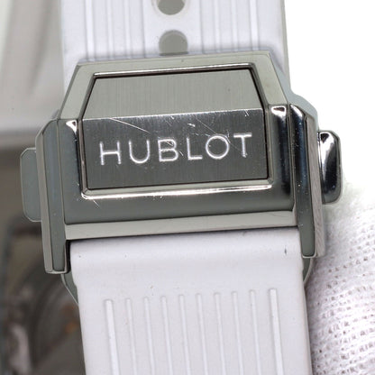 HUBLOT Spirit of Big Bang Steel White Diamond Watches 682.SE.2010.RW.1204 Stainless Steel/Rubber Ladies
