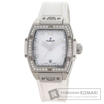 HUBLOT Spirit of Big Bang Steel White Diamond Watches 682.SE.2010.RW.1204 Stainless Steel/Rubber Ladies