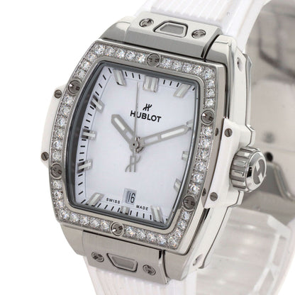 HUBLOT Spirit of Big Bang Steel White Diamond Watches 682.SE.2010.RW.1204 Stainless Steel/Rubber Ladies