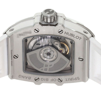 HUBLOT Spirit of Big Bang Steel White Diamond Watches 682.SE.2010.RW.1204 Stainless Steel/Rubber Ladies