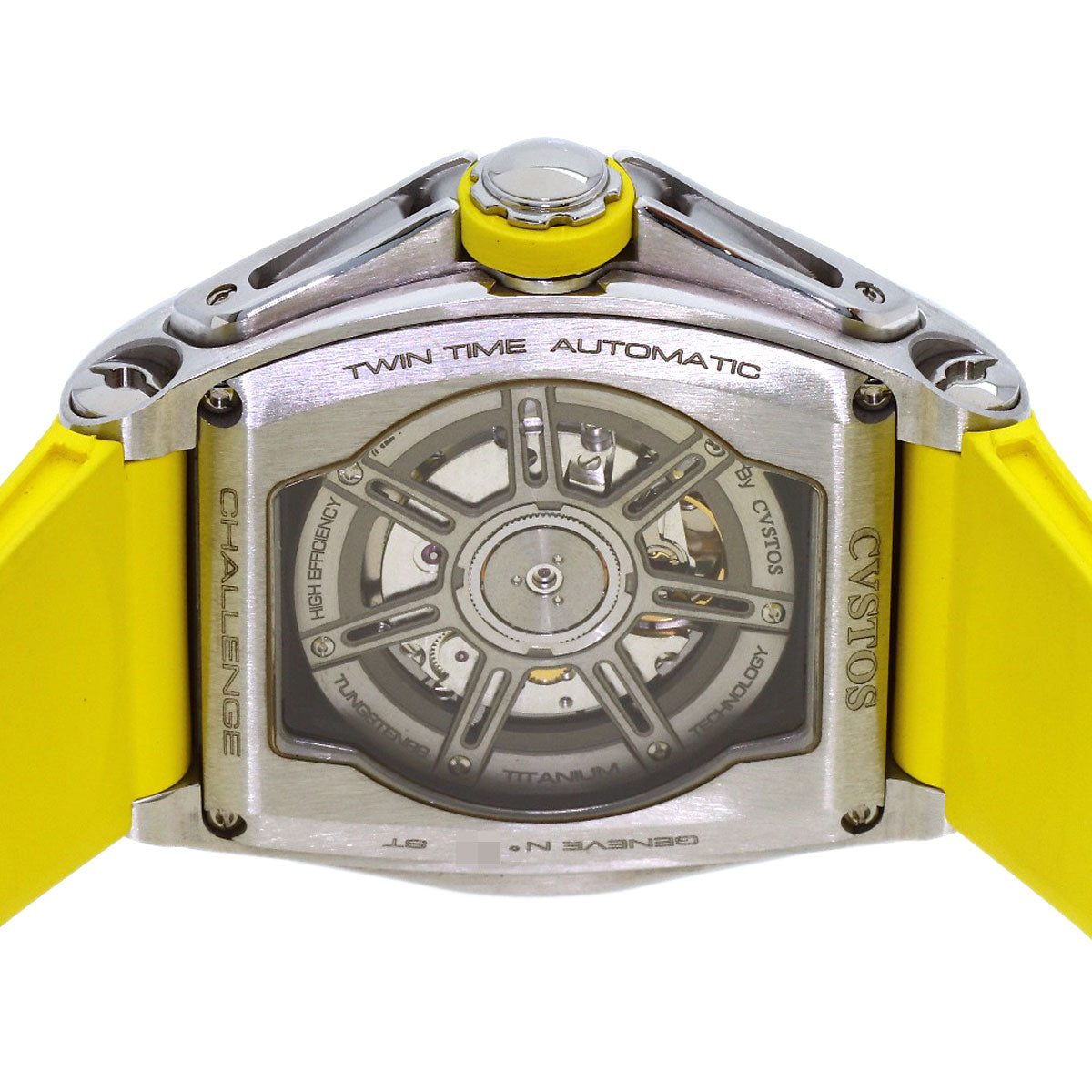 CVSTOS Challenge Racing Twin Time Watches CVT-TW-T-RC Stainless Steel/Rubber mens