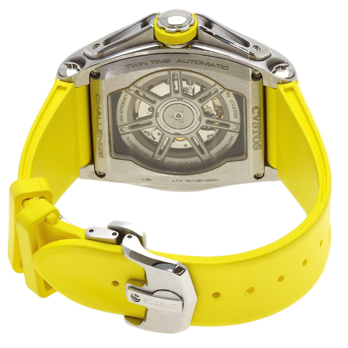 CVSTOS Challenge Racing Twin Time Watches CVT-TW-T-RC Stainless Steel/Rubber mens