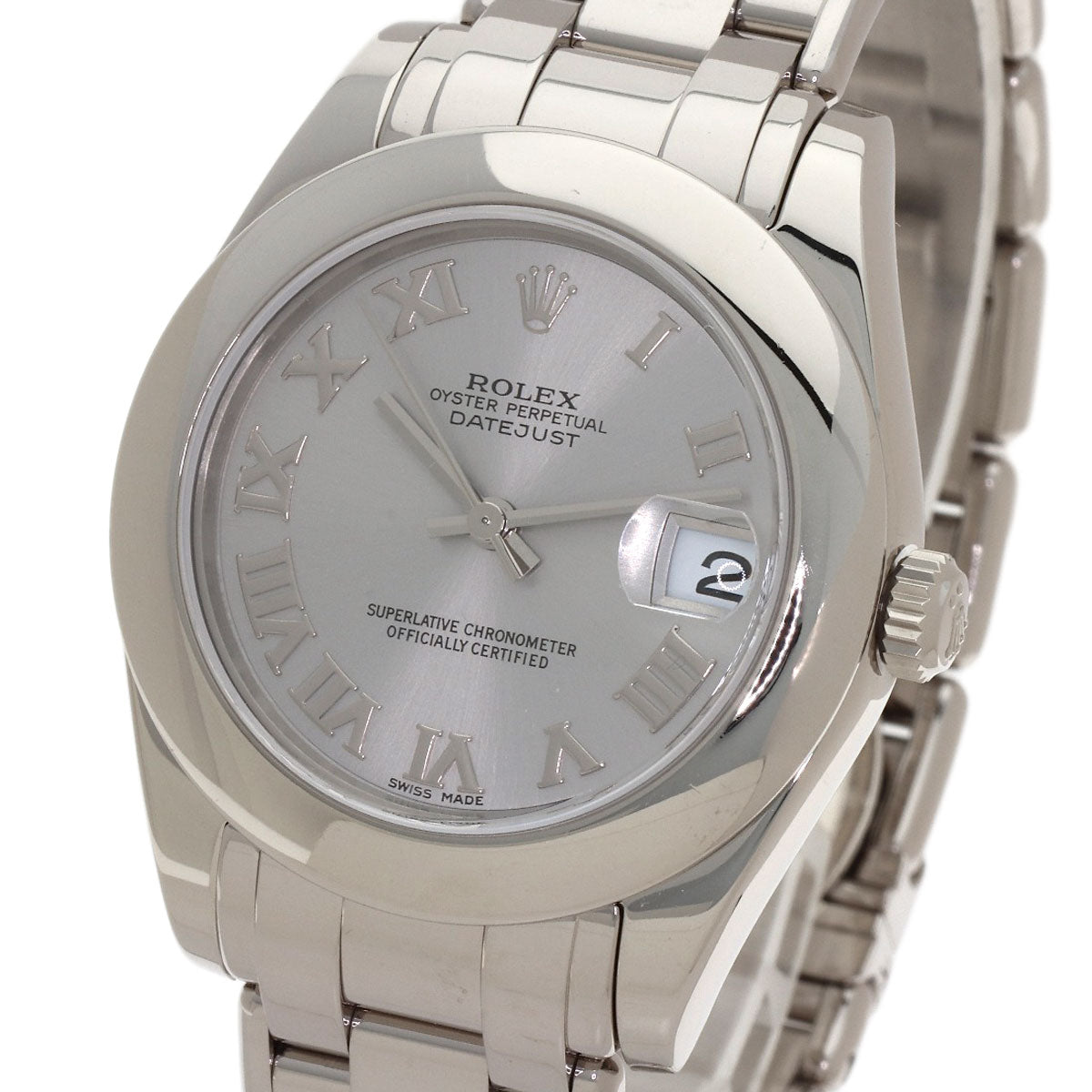ROLEX Datejust Pearl Master Watches 81209 K18 White Gold/K18 White Gold Ladies