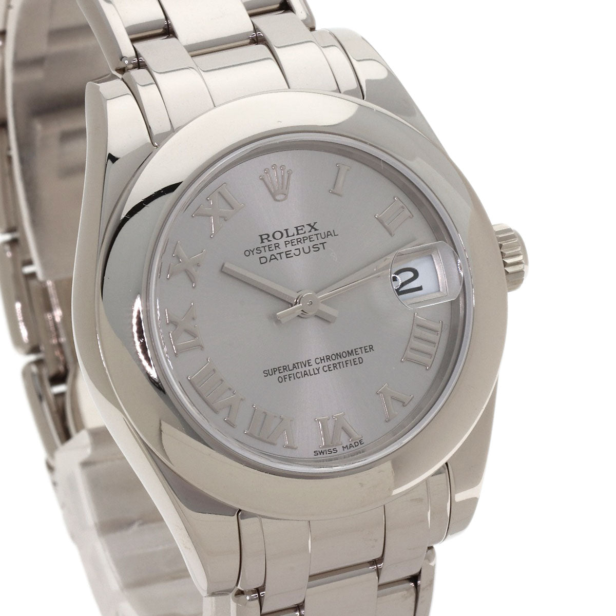 ROLEX Datejust Pearl Master Watches 81209 K18 White Gold/K18 White Gold Ladies