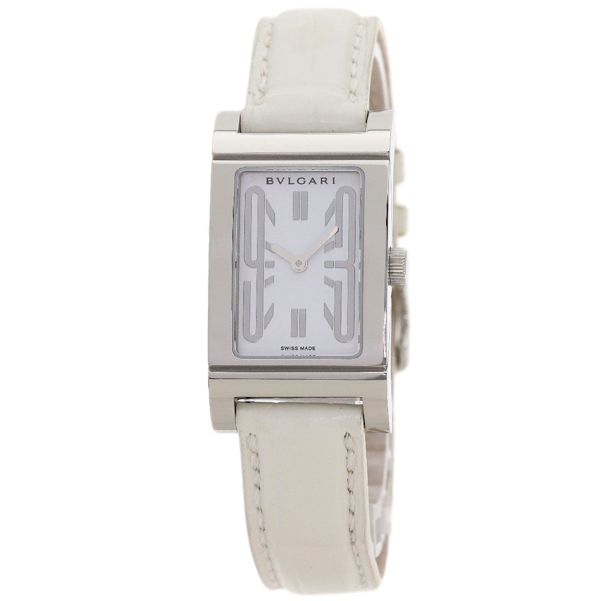 BVLGARI Rettangoro Watches RT39S Stainless Steel/Leather Ladies
