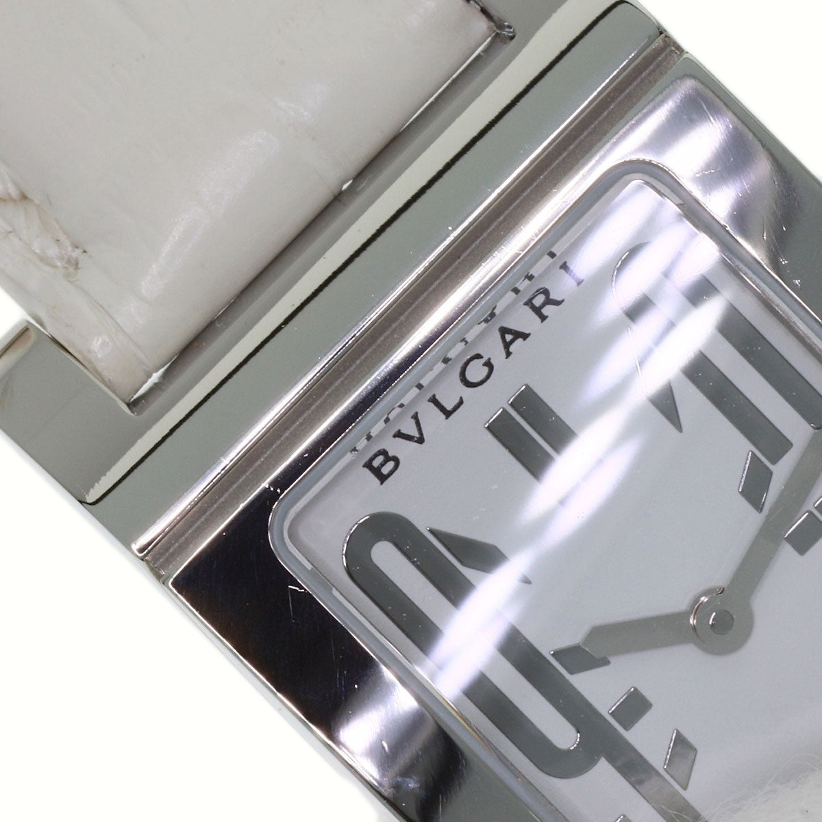 BVLGARI Rettangoro Watches RT39S Stainless Steel/Leather Ladies