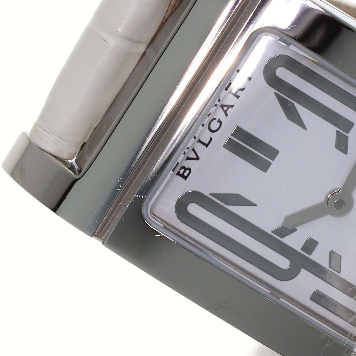 BVLGARI Rettangoro Watches RT39S Stainless Steel/Leather Ladies