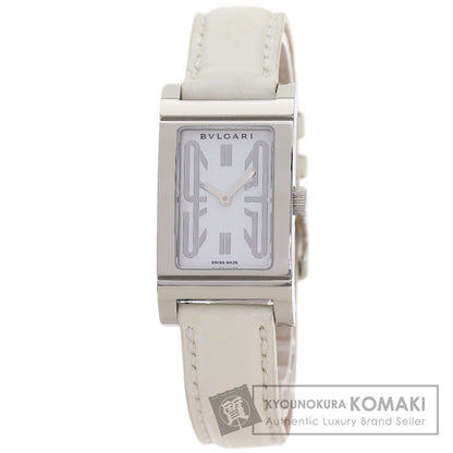 BVLGARI Rettangoro Watches RT39S Stainless Steel/Leather Ladies