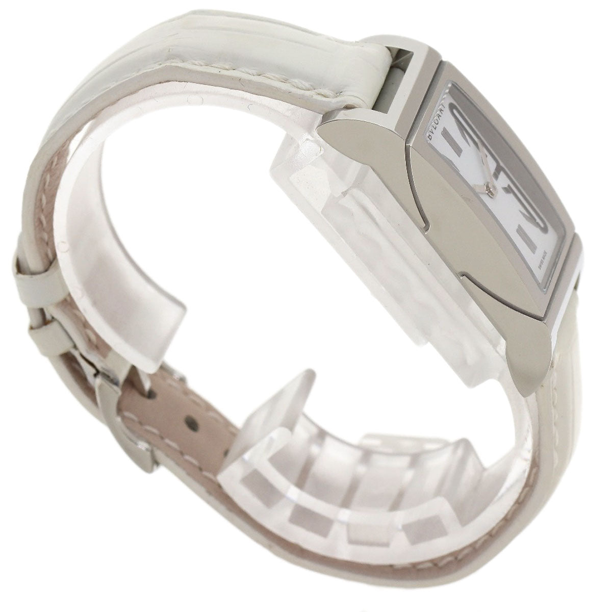 BVLGARI Rettangoro Watches RT39S Stainless Steel/Leather Ladies