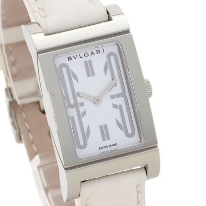 BVLGARI Rettangoro Watches RT39S Stainless Steel/Leather Ladies