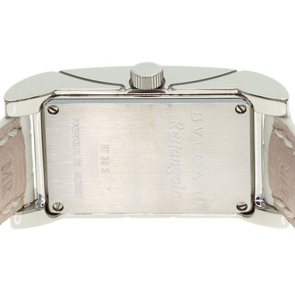 BVLGARI Rettangoro Watches RT39S Stainless Steel/Leather Ladies