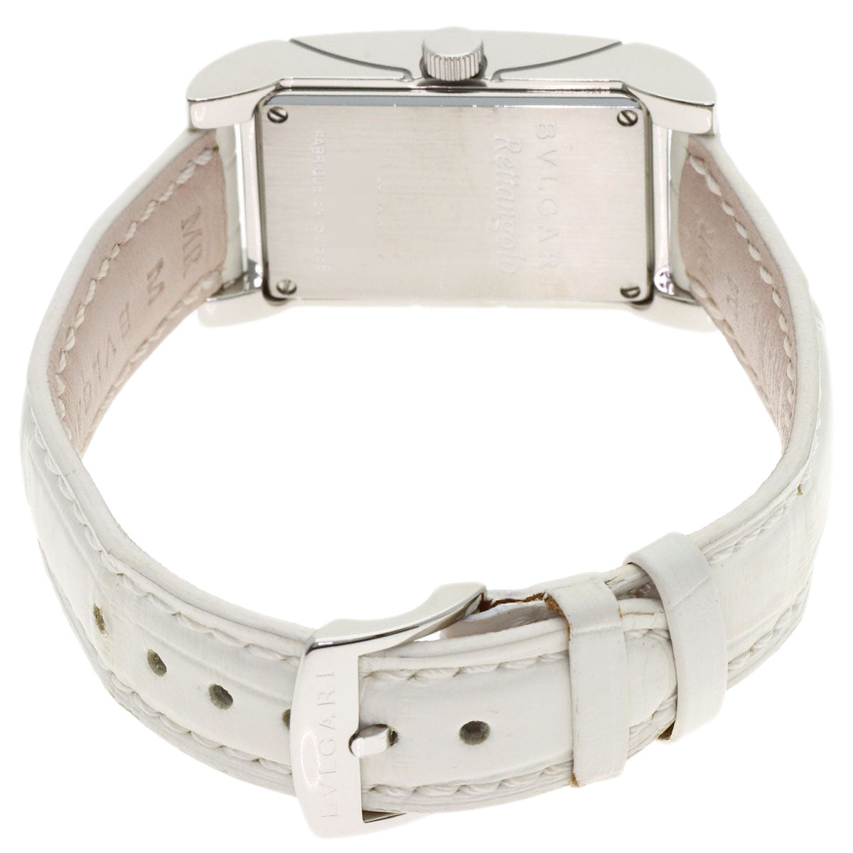 BVLGARI Rettangoro Watches RT39S Stainless Steel/Leather Ladies