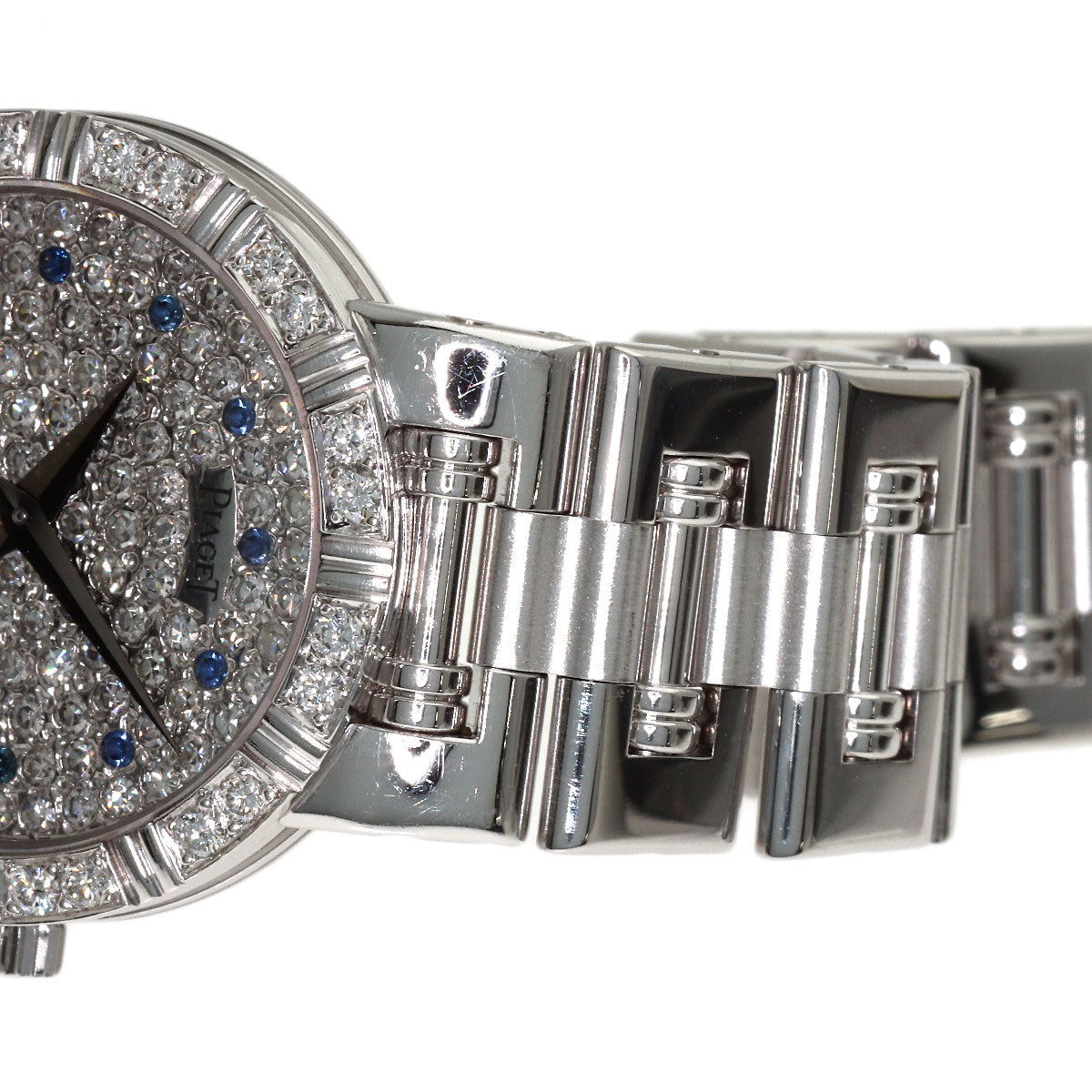 PIAGET Dancer 12P Sapphire Watches 90564K81 K18 White Gold/K18 White Gold Ladies