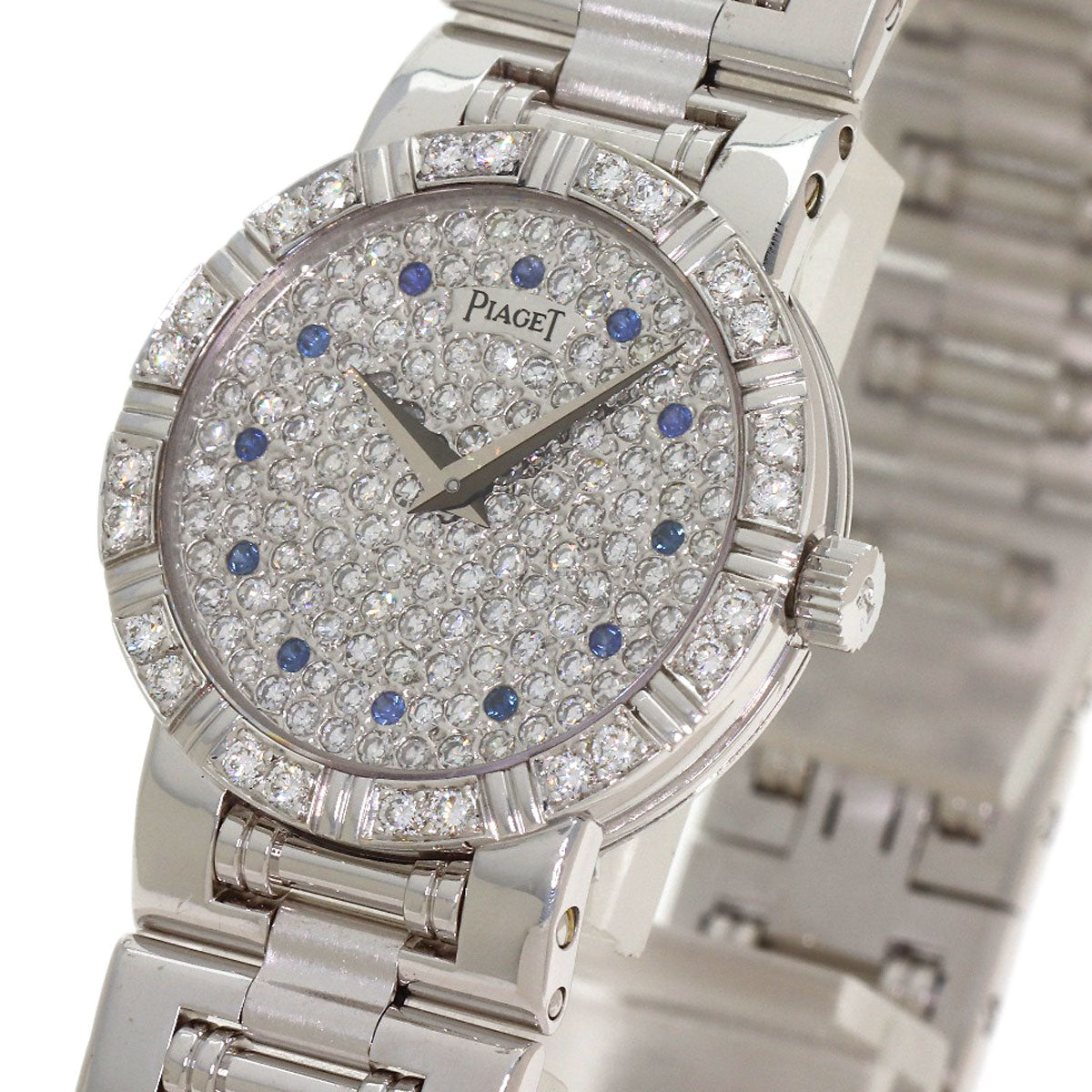 PIAGET Dancer 12P Sapphire Watches 90564K81 K18 White Gold/K18 White Gold Ladies