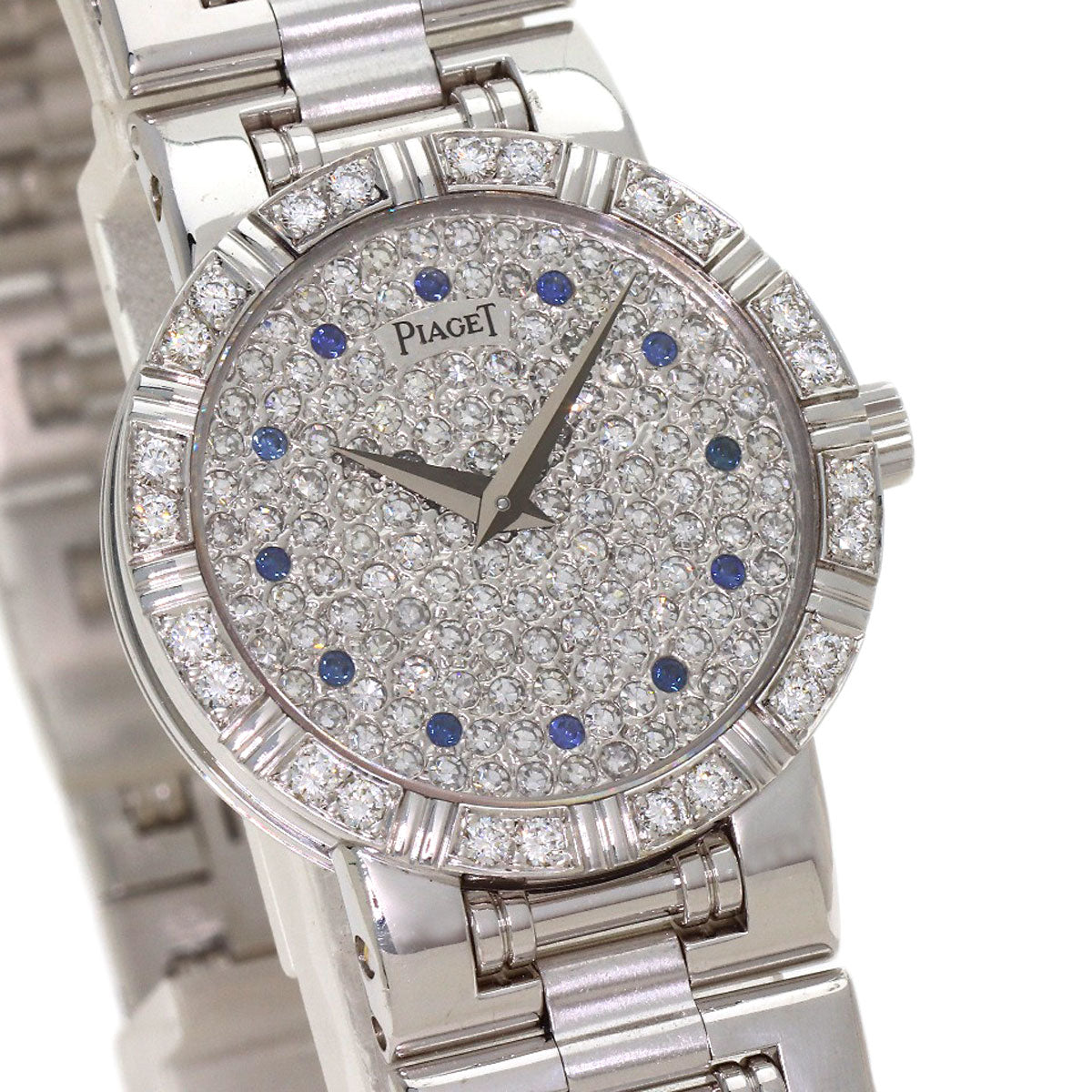 PIAGET Dancer 12P Sapphire Watches 90564K81 K18 White Gold/K18 White Gold Ladies