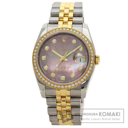ROLEX Datejust DiamondBezel Watches 116243NG Stainless Steel/SSxK18YG mens