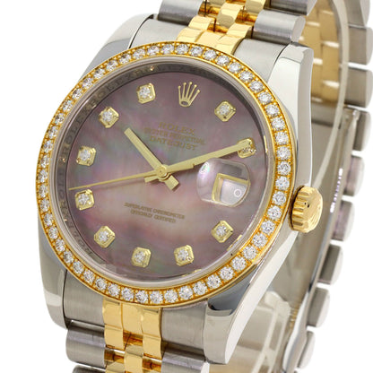 ROLEX Datejust DiamondBezel Watches 116243NG Stainless Steel/SSxK18YG mens