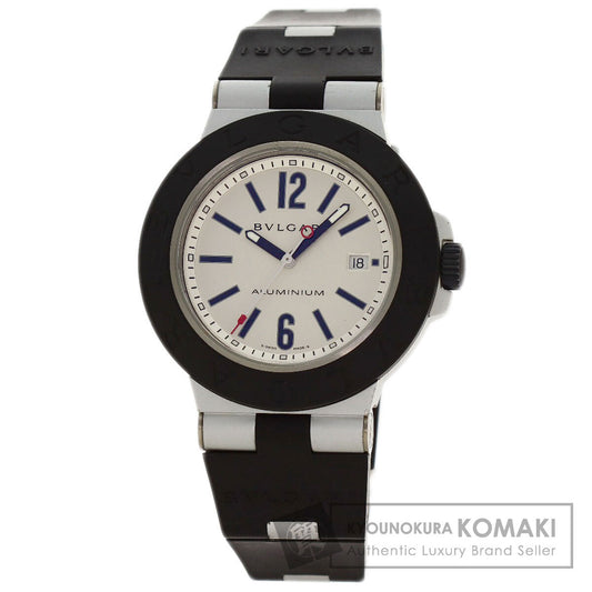 BVLGARI Diagono Aluminum Watches AL44TA aluminum/Rubber mens