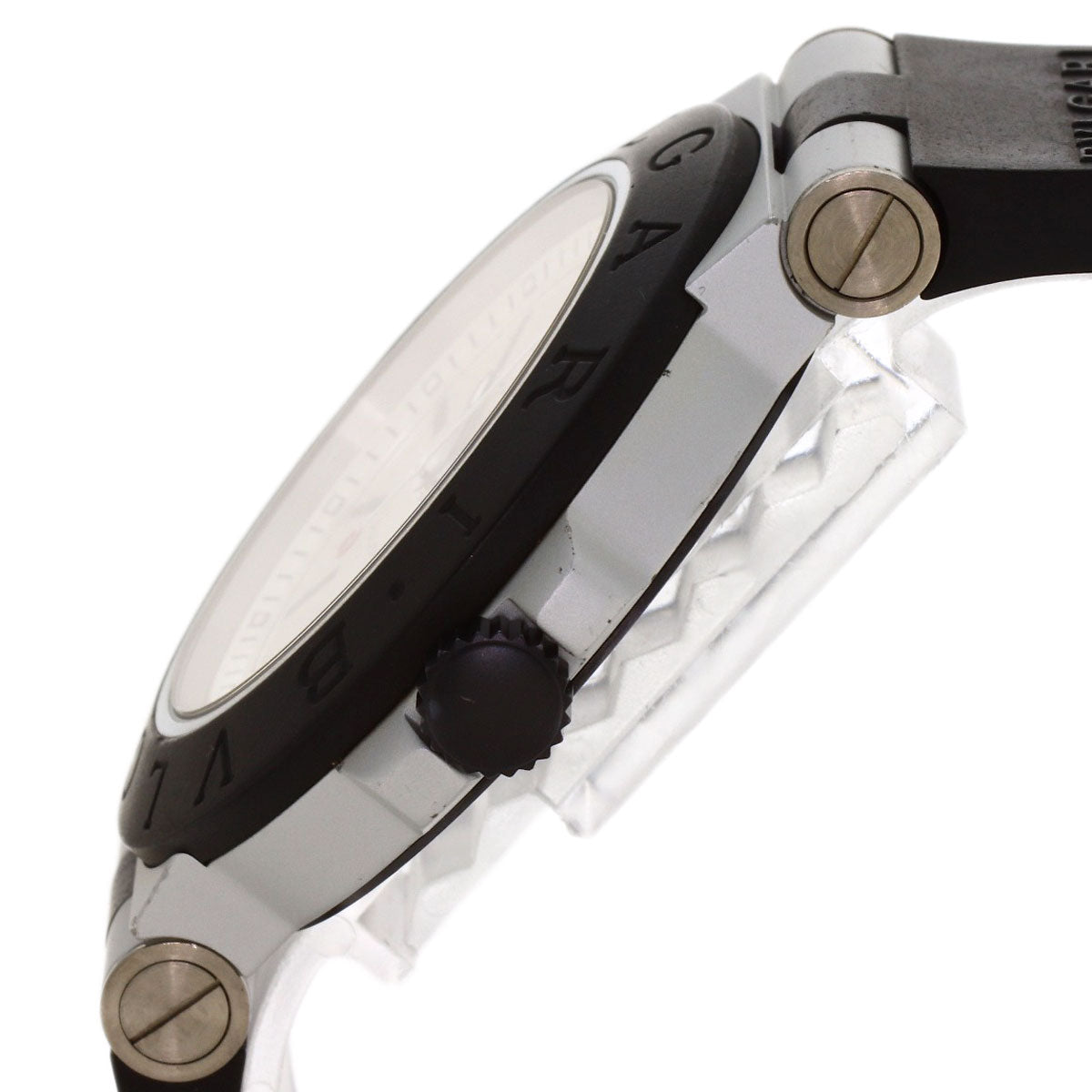 BVLGARI Diagono Aluminum Watches AL44TA aluminum/Rubber mens