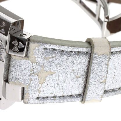 CHRISTIAN DIOR Riva Sparkling Diamond Watches D81-101 Stainless Steel/Leather mens