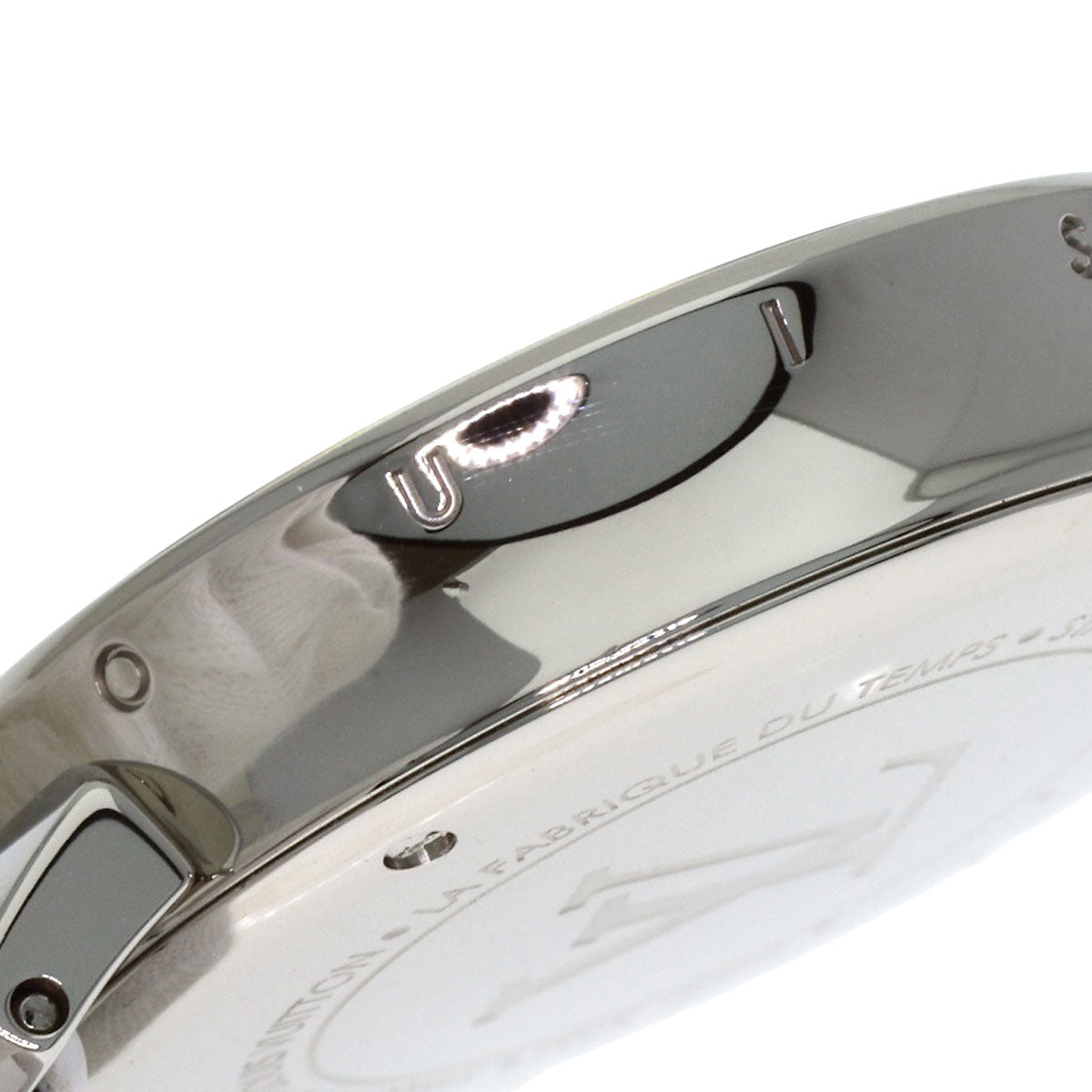 LOUIS VUITTON Tambour Moonstar PM Watches Q8J10 Stainless Steel/Rubber Ladies