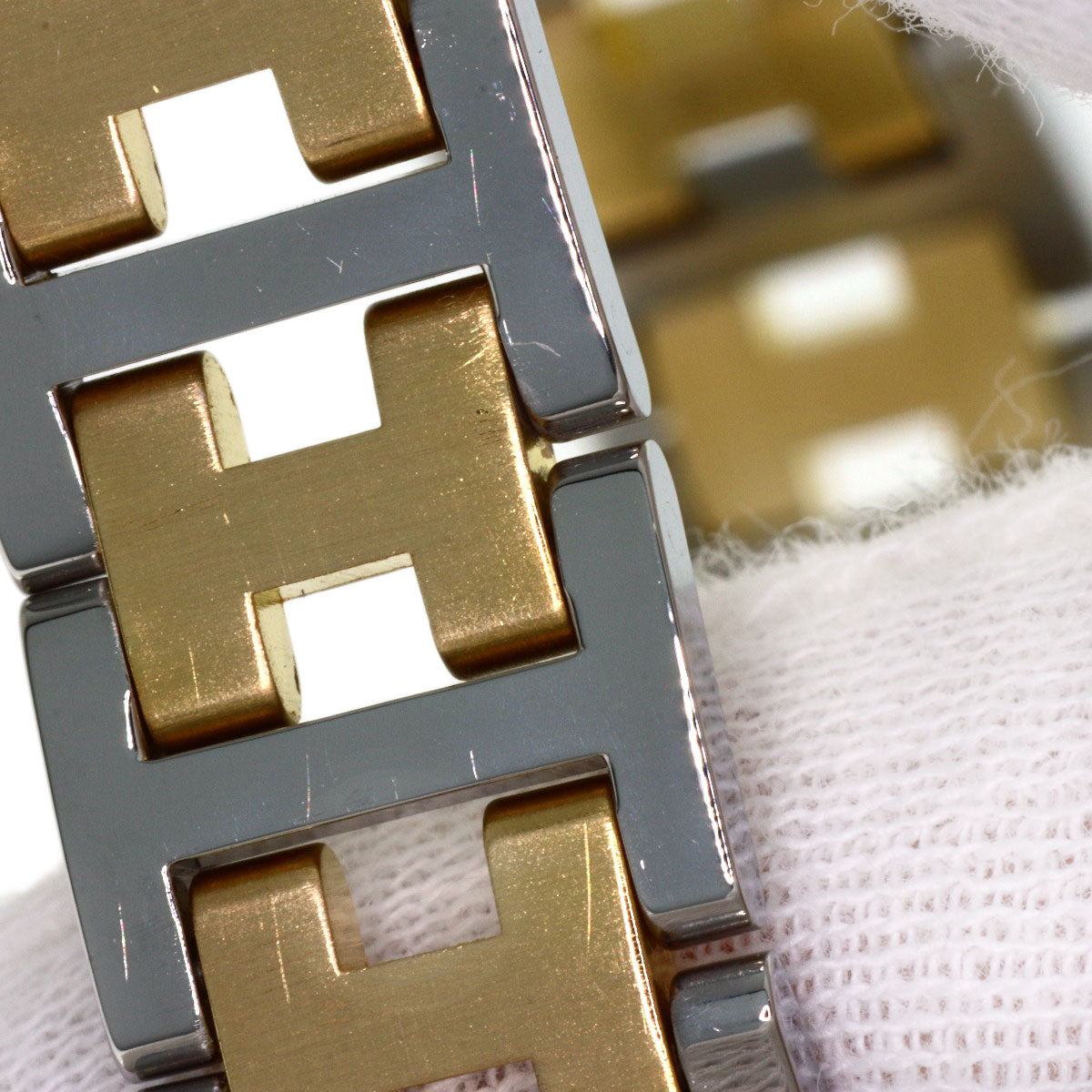 HERMES Clipper Watches CL3.240 Stainless Steel/SSxGP Ladies