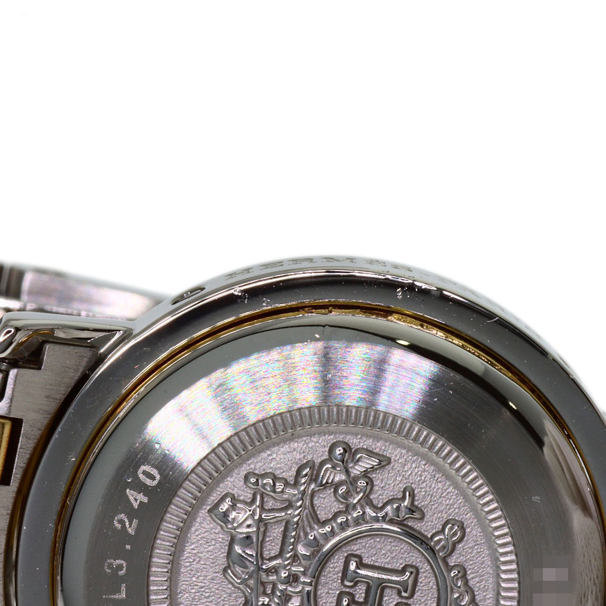 HERMES Clipper Watches CL3.240 Stainless Steel/SSxGP Ladies
