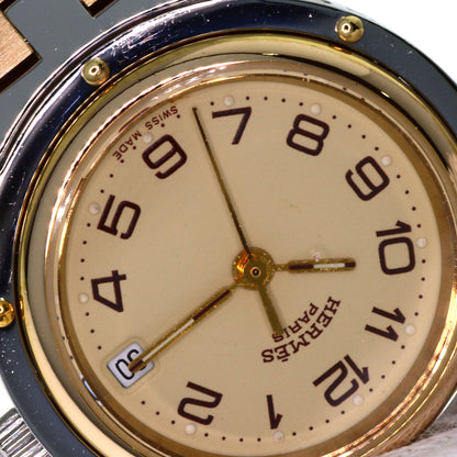 HERMES Clipper Watches CL3.240 Stainless Steel/SSxGP Ladies