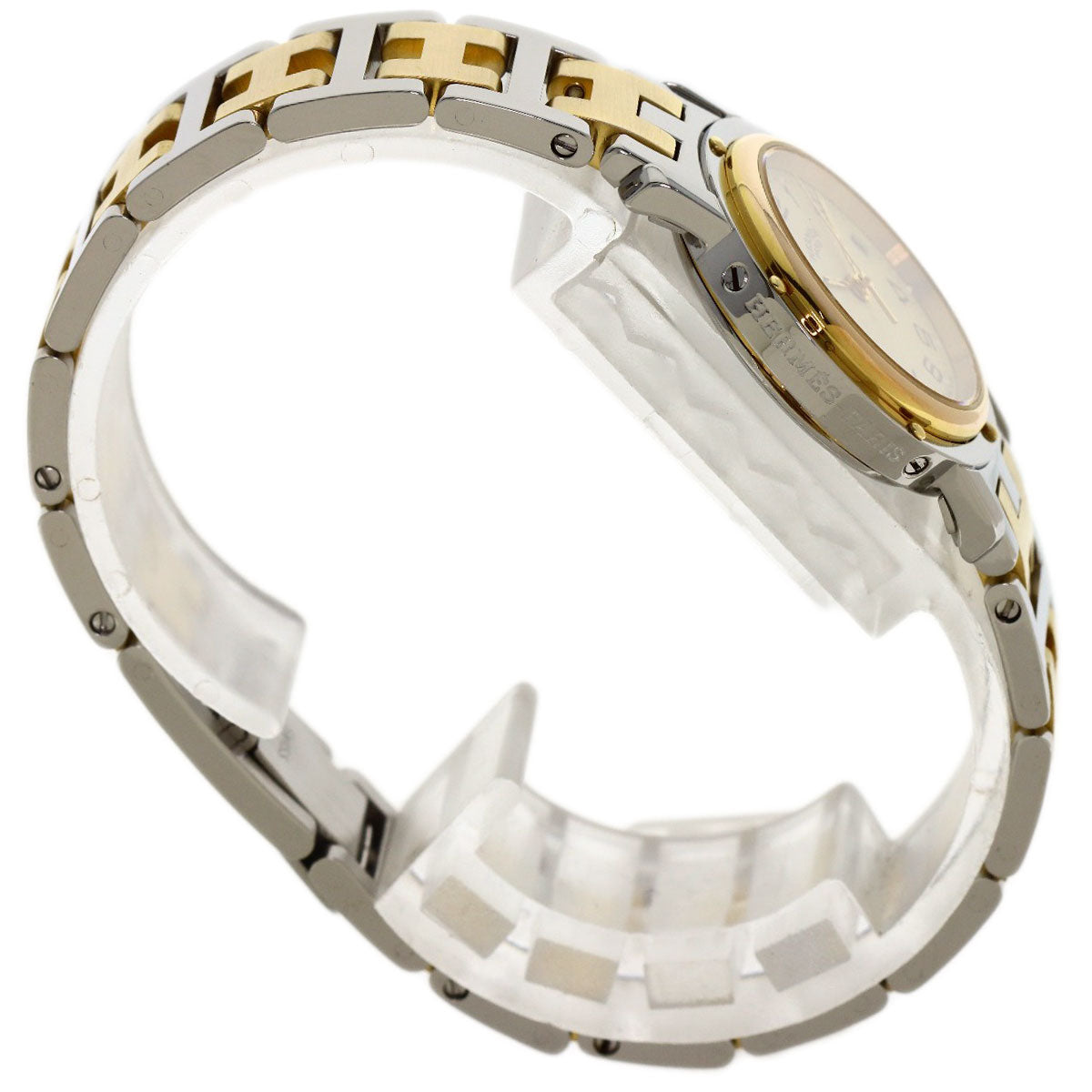 HERMES Clipper Watches CL3.240 Stainless Steel/SSxGP Ladies