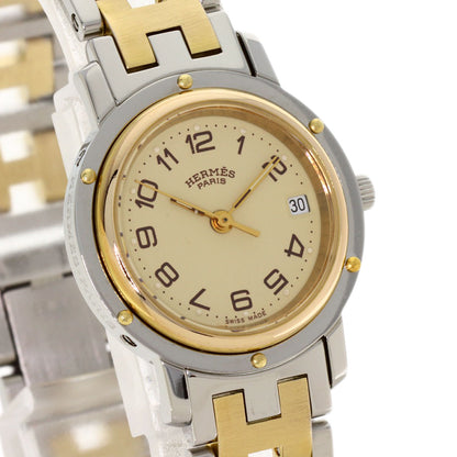 HERMES Clipper Watches CL3.240 Stainless Steel/SSxGP Ladies