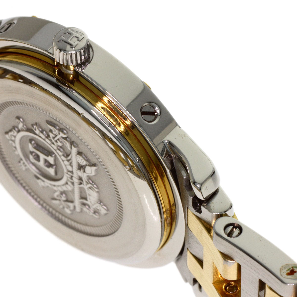 HERMES Clipper Watches CL3.240 Stainless Steel/SSxGP Ladies
