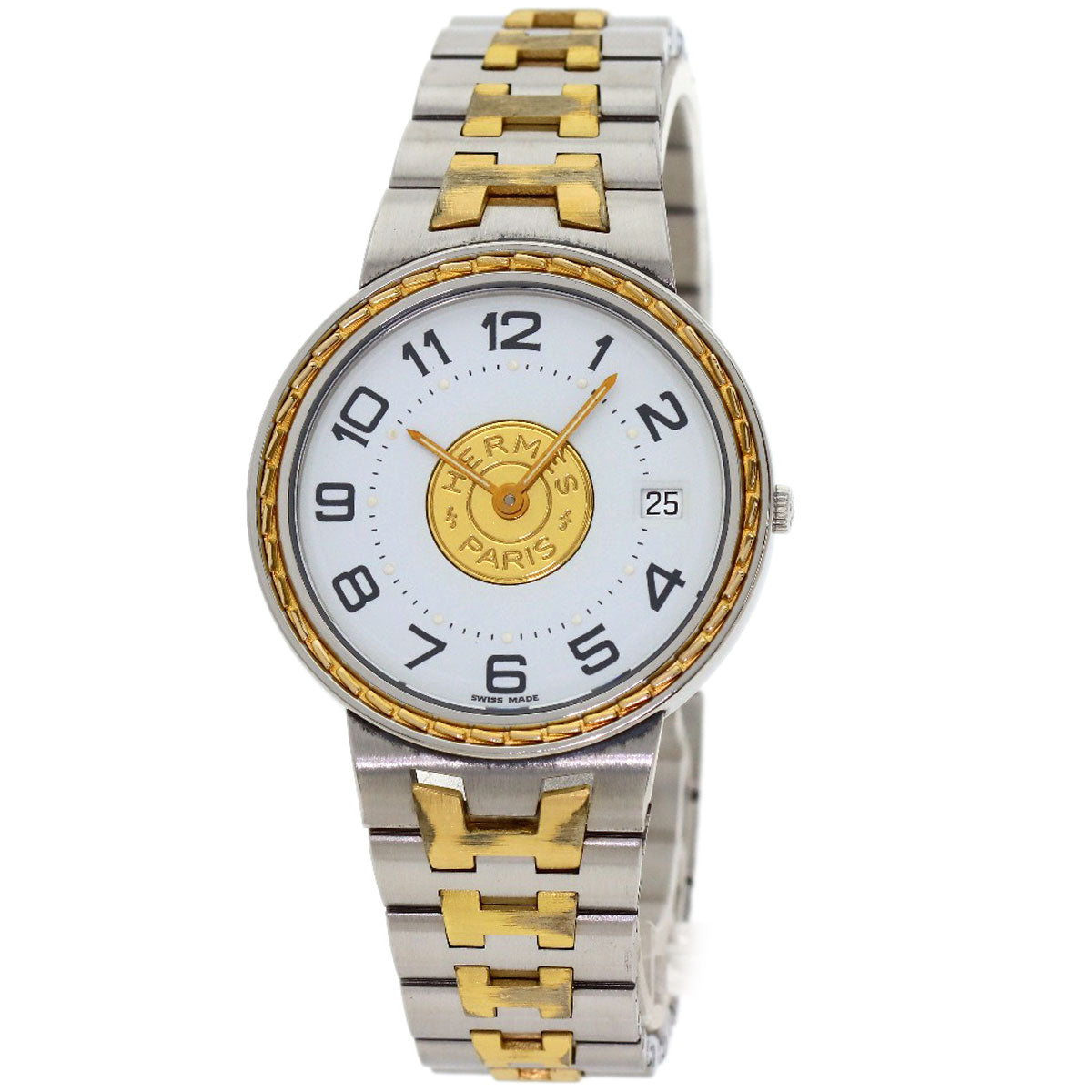 HERMES Serie Watches Stainless Steel/SSxGP mens