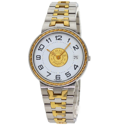 HERMES Serie Watches Stainless Steel/SSxGP mens