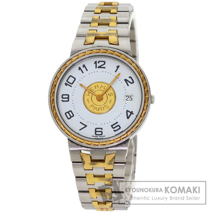 HERMES Serie Watches Stainless Steel/SSxGP mens