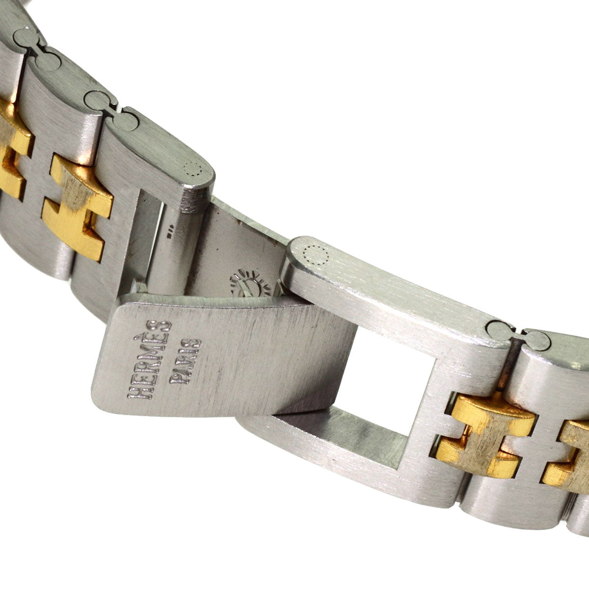 HERMES Serie Watches Stainless Steel/SSxGP mens