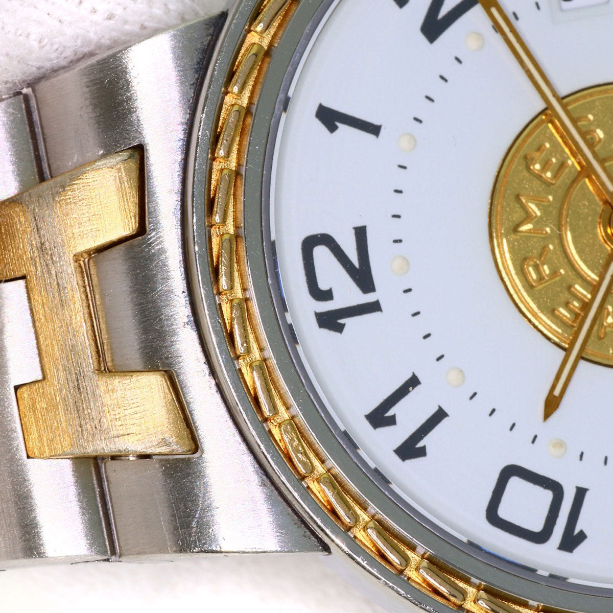 HERMES Serie Watches Stainless Steel/SSxGP mens