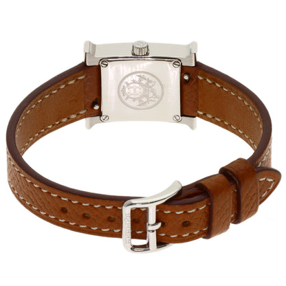 HERMES H watch mini Watches HH1.110 Stainless Steel/Leather Ladies