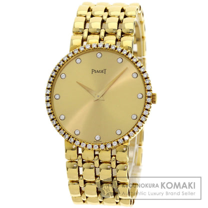 PIAGET Round Face 12P Diamond Watches 8066K61 K18 Yellow Gold/18K Yellow Gold mens