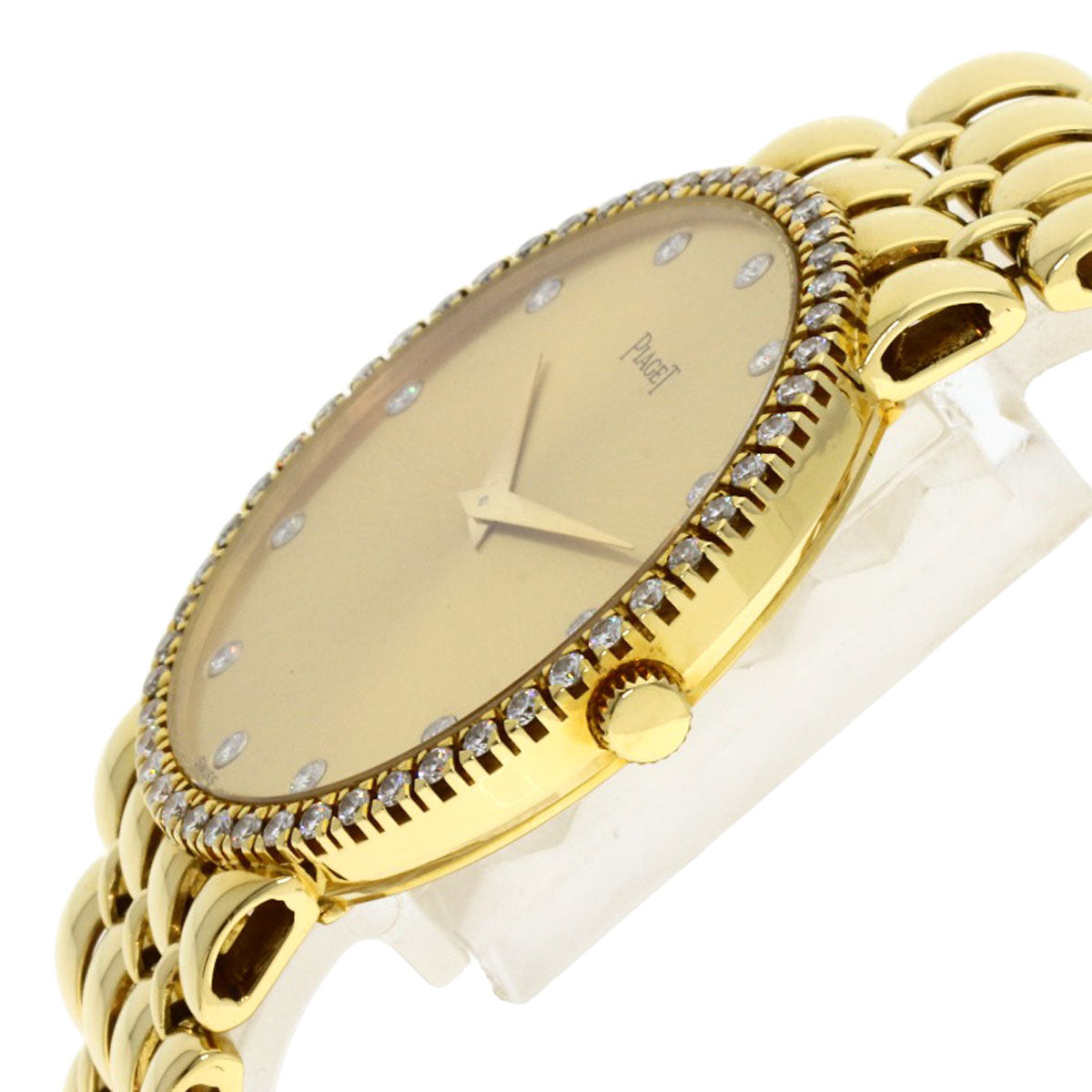 PIAGET Round Face 12P Diamond Watches 8066K61 K18 Yellow Gold/18K Yellow Gold mens