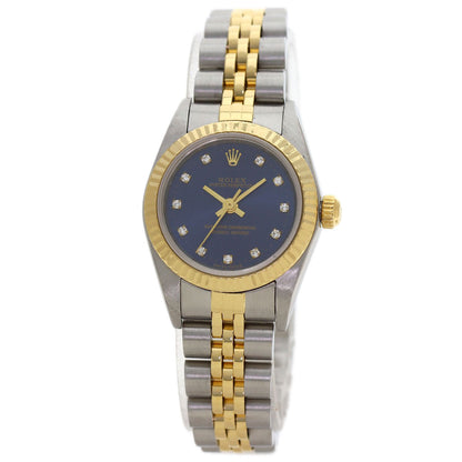ROLEX Oyster Perpetual 11P Diamond Watches 76193G Stainless Steel/SSxK18YG Ladies