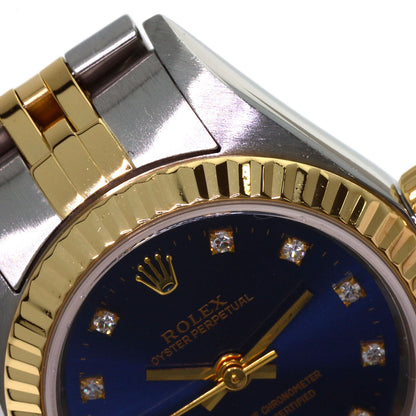 ROLEX Oyster Perpetual 11P Diamond Watches 76193G Stainless Steel/SSxK18YG Ladies