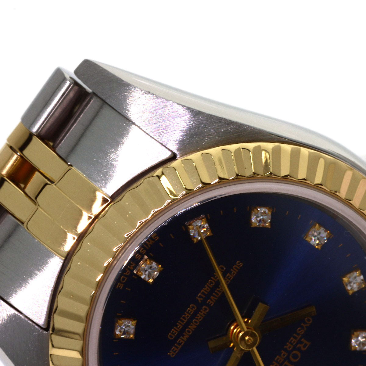 ROLEX Oyster Perpetual 11P Diamond Watches 76193G Stainless Steel/SSxK18YG Ladies