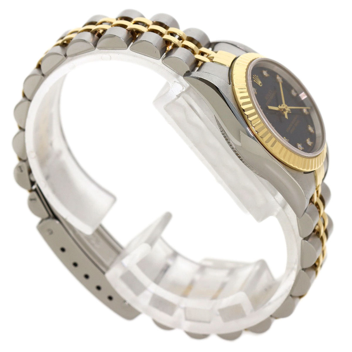 ROLEX Oyster Perpetual 11P Diamond Watches 76193G Stainless Steel/SSxK18YG Ladies