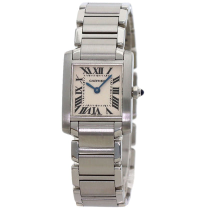 CARTIER Tank francaise SM Watches W51008Q3 Stainless Steel/Stainless Steel Ladies
