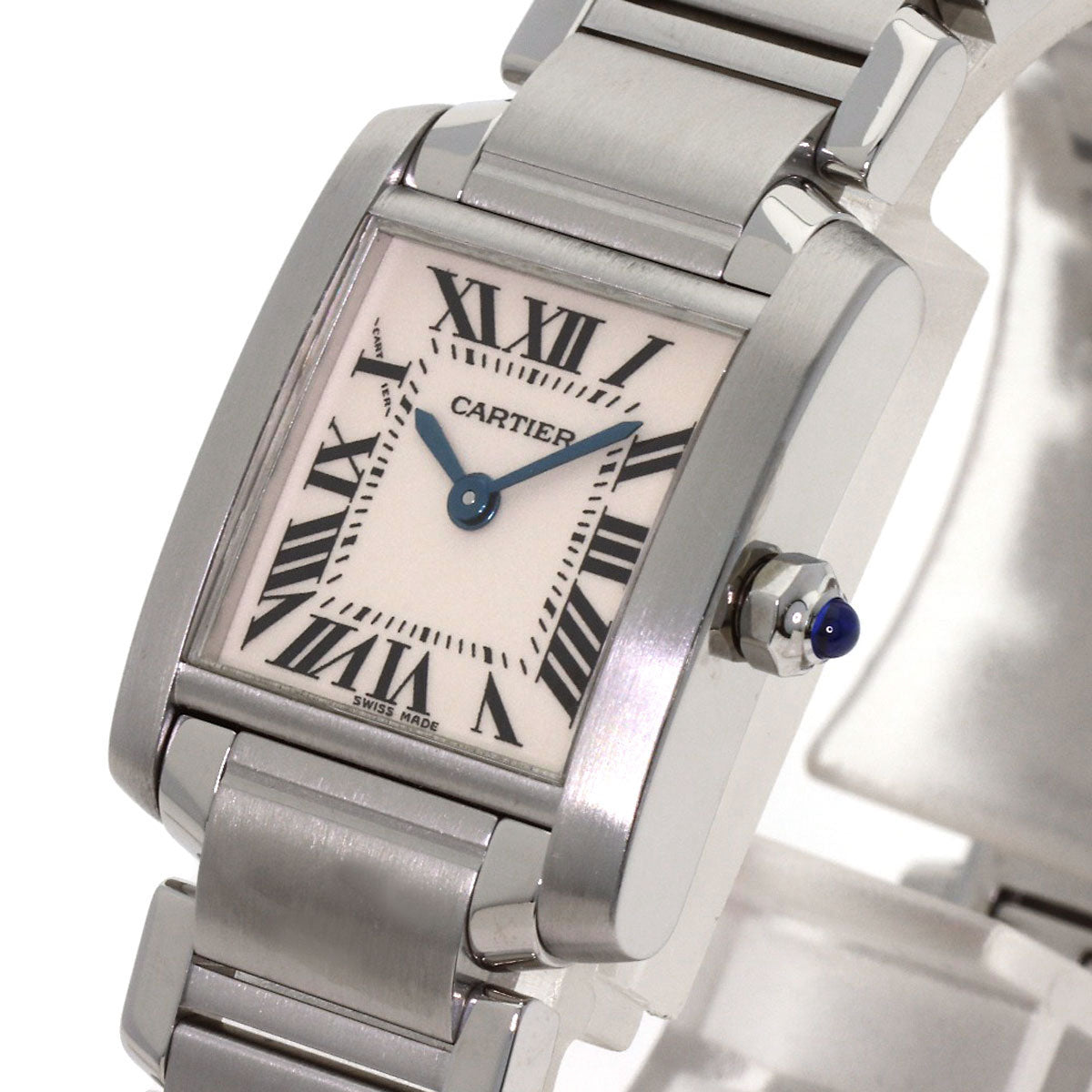 CARTIER Tank francaise SM Watches W51008Q3 Stainless Steel/Stainless Steel Ladies