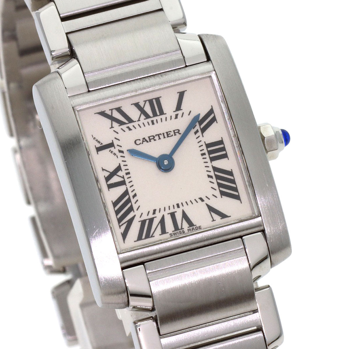CARTIER Tank francaise SM Watches W51008Q3 Stainless Steel/Stainless Steel Ladies