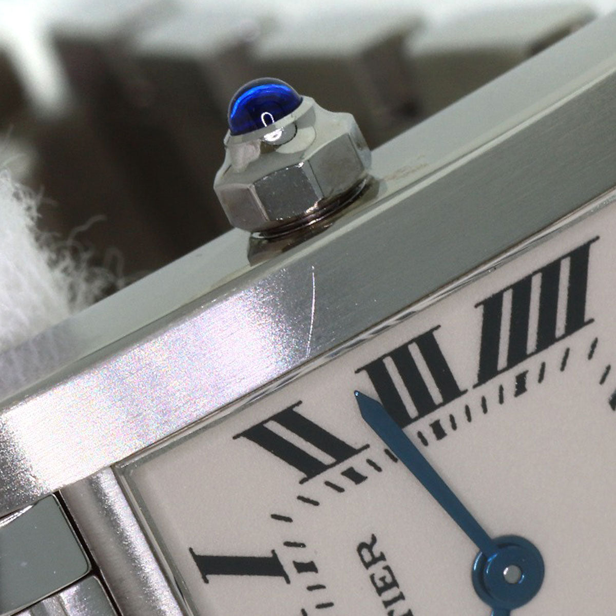 CARTIER Tank francaise SM Watches W51008Q3 Stainless Steel/Stainless Steel Ladies